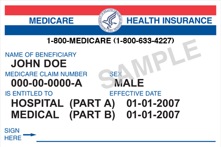 Old Medicare Card Sample